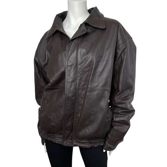 Vintage Brown Leather Jacket - Picture 2 of 15